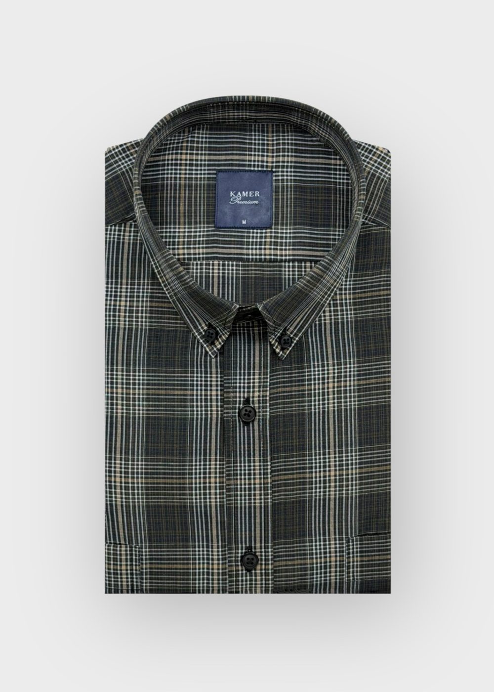 REGULAR FIT ÇİFT CEP KAHVERENGİ GÖMLEK