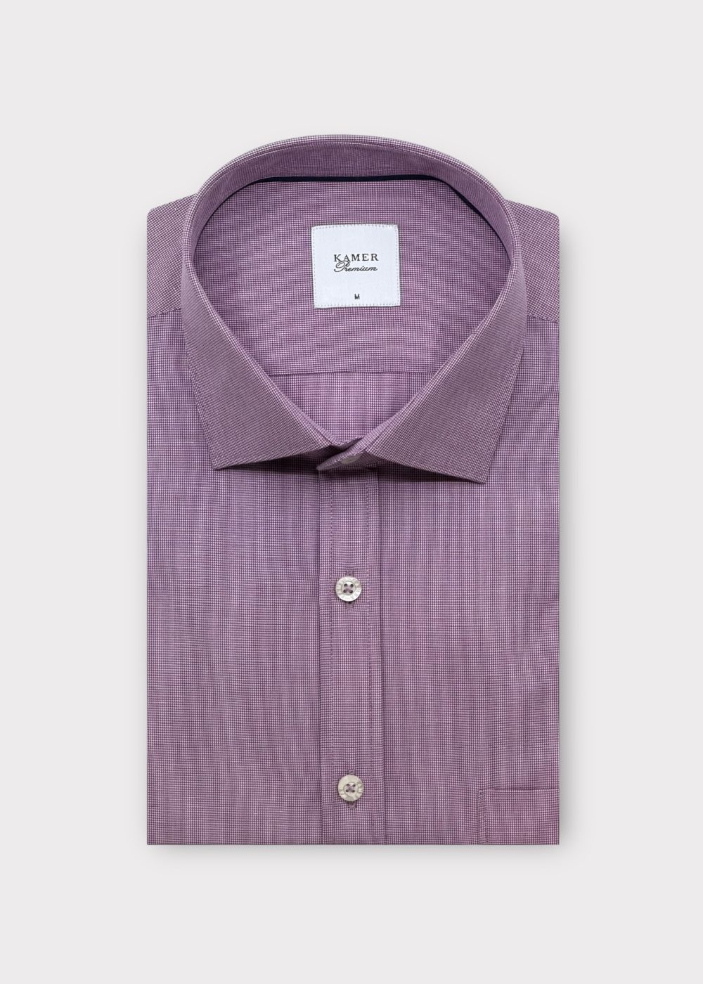 REGULAR FIT OXFORD BORDO GÖMLEK